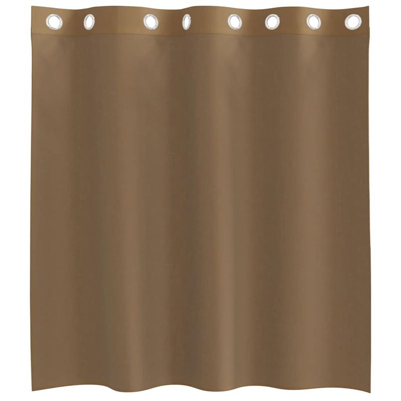 Casa si Gradina - Textile si covoare - Perdele si draperii - Perdele - Perdele Voile cu Oeje 2 buc Maro Deschis, mărime 140x140 cm - Infinity.ro