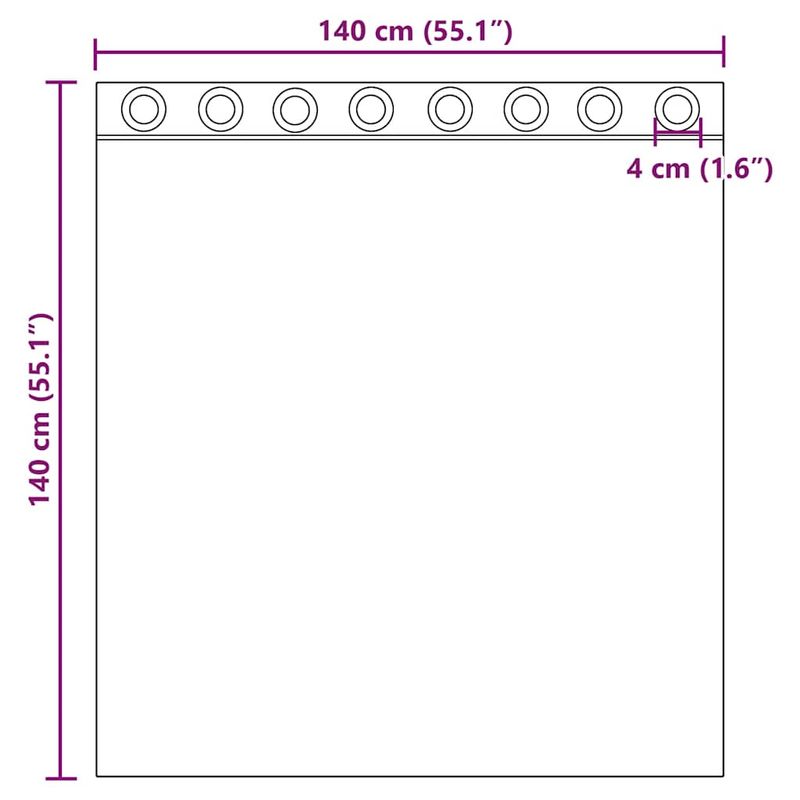 Casa si Gradina - Textile si covoare - Perdele si draperii - Perdele - Perdele Voile cu Oeje 2 buc Maro Deschis, mărime 140x140 cm - Infinity.ro