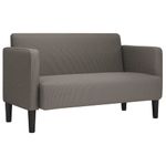 Casa si Gradina - Mobilier - Canapele si coltare - Canapele - Canapea lovesea gri deschis 109 cm tesatura din velur - Infinity.ro