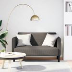 Casa si Gradina - Mobilier - Canapele si coltare - Canapele - Canapea lovesea gri deschis 109 cm tesatura din velur - Infinity.ro