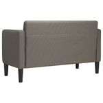 Casa si Gradina - Mobilier - Canapele si coltare - Canapele - Canapea lovesea gri deschis 109 cm tesatura din velur - Infinity.ro