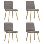 Casa si Gradina - Mobilier - Scaune si fotolii - Scaune - Scaune de sufragerie, 4 buc., gri taupe, material textil - Infinity.ro
