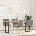 Casa si Gradina - Mobilier - Scaune si fotolii - Scaune - Scaune de sufragerie, 4 buc., gri taupe, material textil - Infinity.ro