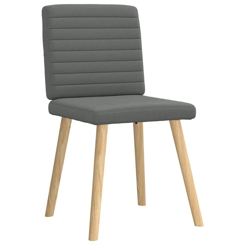 Casa si Gradina - Mobilier - Scaune si fotolii - Scaune - Scaune de bucatarie pivotante, 4 buc., gri inchis, textil - Infinity.ro