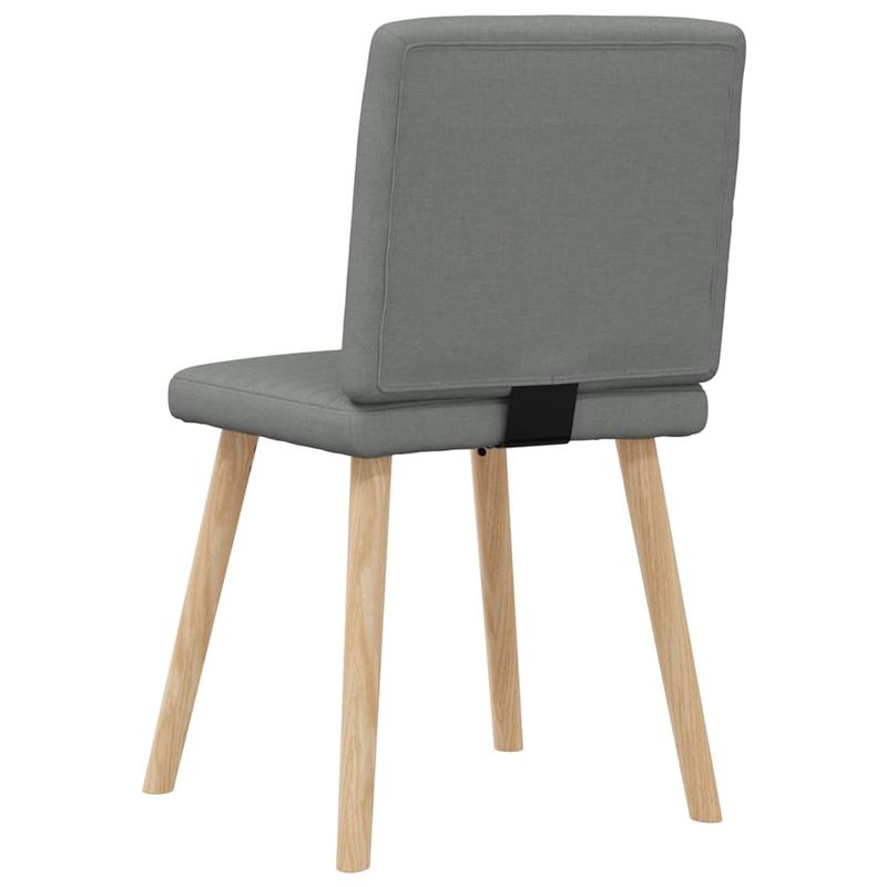 Casa si Gradina - Mobilier - Scaune si fotolii - Scaune - Scaune de bucatarie pivotante, 4 buc., gri inchis, textil - Infinity.ro