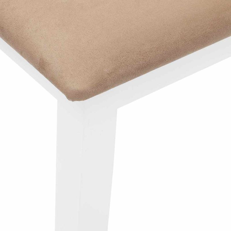 Casa si Gradina - Mobilier - Canapele si coltare - Banchete - Banca 90 cm din lemn masiv alb și maro cauciuc - Infinity.ro