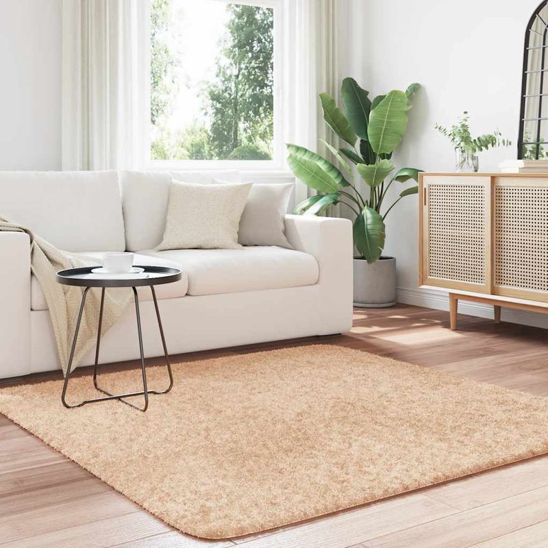 Casa si Gradina - Textile si covoare - Covoare - Covoare casa - Covor shaggy cu pom inalt, NAVARRA, bej, 160x160 cm, poliester, formă pătrat - Infinity.ro