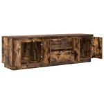 Casa si Gradina - Mobilier - Comode si corpuri - Comode - Dulap TV cu lumini LED Stejar afumat 160,5x41x50 cm - Infinity.ro