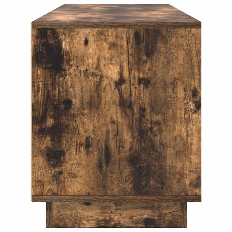 Casa si Gradina - Mobilier - Comode si corpuri - Comode - Dulap TV cu lumini LED Stejar afumat 160,5x41x50 cm - Infinity.ro