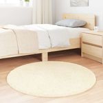 Casa si Gradina - Textile si covoare - Covoare - Covoare casa - Covor shaggy cu pom inalt, NAVARRA, crem, 100x100 cm, poliester - Infinity.ro