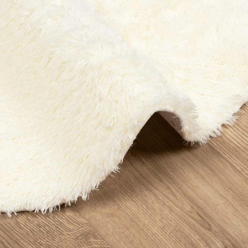 Casa si Gradina - Textile si covoare - Covoare - Covoare casa - Covor shaggy cu pom inalt, NAVARRA, crem, 100x100 cm, poliester - Infinity.ro