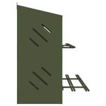 Petshop - Accesorii petshop - Culcusuri si custi - Custi interior si exterior - Cutie de pui cu 6 compartimente din metal verde masline - Infinity.ro