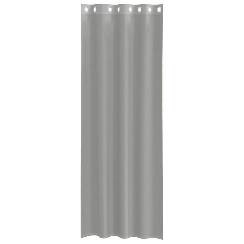 Casa si Gradina - Textile si covoare - Perdele si draperii - Perdele - Perdele Voile cu Oelii 2 buc Gri deschis 140x300 cm - Infinity.ro