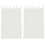 Casa si Gradina - Textile si covoare - Perdele si draperii - Perdele - Perdele Voile cu buzunare pentru bare 2 buc Alb, mărime 140x175 cm - Infinity.ro