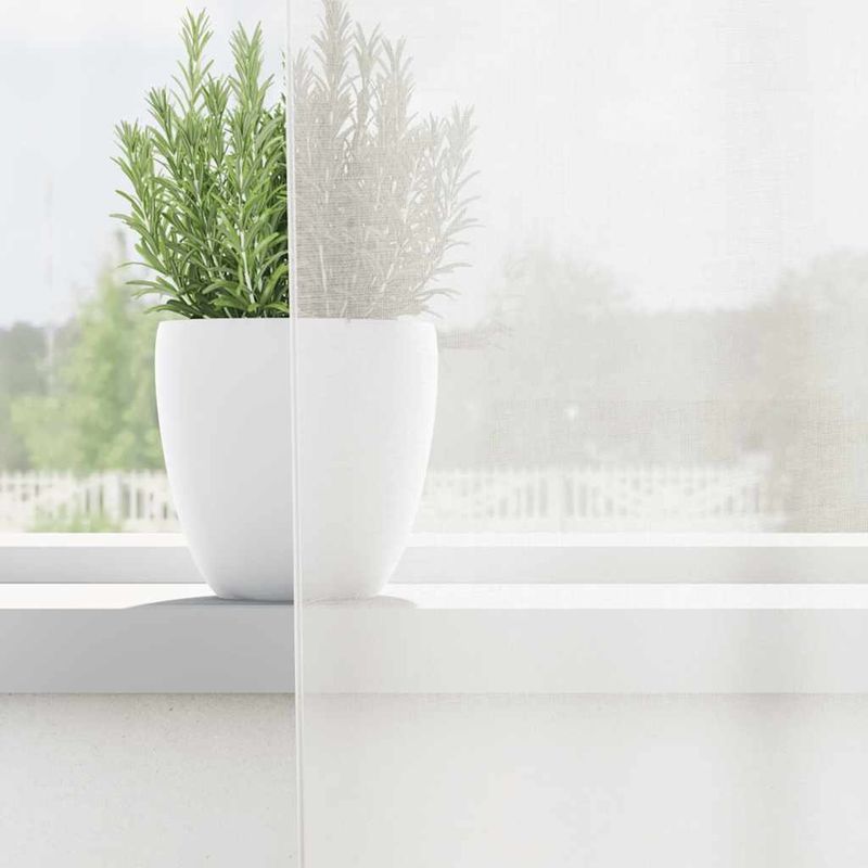 Casa si Gradina - Textile si covoare - Perdele si draperii - Perdele - Perdele Voile cu buzunare pentru bare 2 buc Alb, mărime 140x175 cm - Infinity.ro