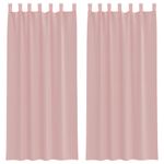 Casa si Gradina - Textile si covoare - Perdele si draperii - Perdele - Perdele Voile cu buzunare pentru bare 2 buc Roz, mărime 140x245 cm - Infinity.ro