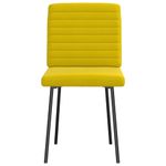 Casa si Gradina - Mobilier - Scaune si fotolii - Scaune - Scaune de sufragerie, 6 buc, galben, catifea - Infinity.ro