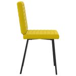 Casa si Gradina - Mobilier - Scaune si fotolii - Scaune - Scaune de sufragerie, 6 buc, galben, catifea - Infinity.ro