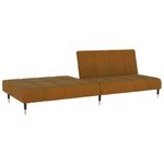 Casa si Gradina - Mobilier - Canapele si coltare - Canapele - Canapea extensibila cu 2 locuri, maro, catifea - Infinity.ro