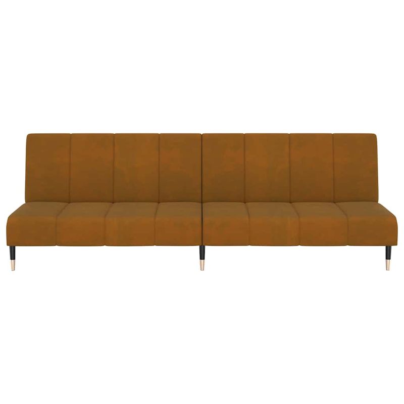 Casa si Gradina - Mobilier - Canapele si coltare - Canapele - Canapea extensibila cu 2 locuri, maro, catifea - Infinity.ro