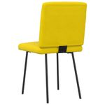 Casa si Gradina - Mobilier - Scaune si fotolii - Scaune - Scaune de sufragerie, 6 buc, galben, catifea - Infinity.ro