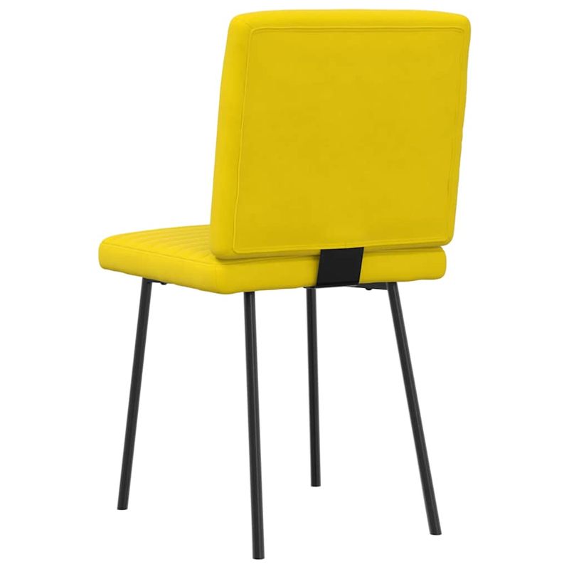 Casa si Gradina - Mobilier - Scaune si fotolii - Scaune - Scaune de sufragerie, 6 buc, galben, catifea - Infinity.ro