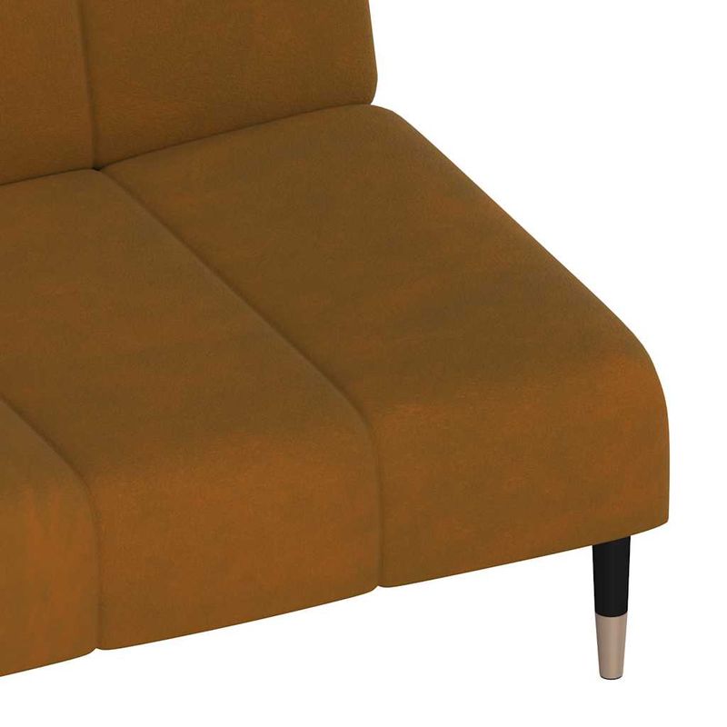 Casa si Gradina - Mobilier - Canapele si coltare - Canapele - Canapea extensibila cu 2 locuri, maro, catifea - Infinity.ro