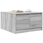 Casa si Gradina - Mobilier - Mese si birouri - Masute de cafea - Masuta de cafea cu sertare Gri Sonoma 70,5x70x40 cm - Infinity.ro