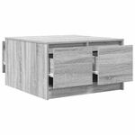 Casa si Gradina - Mobilier - Mese si birouri - Masute de cafea - Masuta de cafea cu sertare Gri Sonoma 70,5x70x40 cm - Infinity.ro