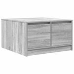 Casa si Gradina - Mobilier - Mese si birouri - Masute de cafea - Masuta de cafea cu sertare Gri Sonoma 70,5x70x40 cm - Infinity.ro