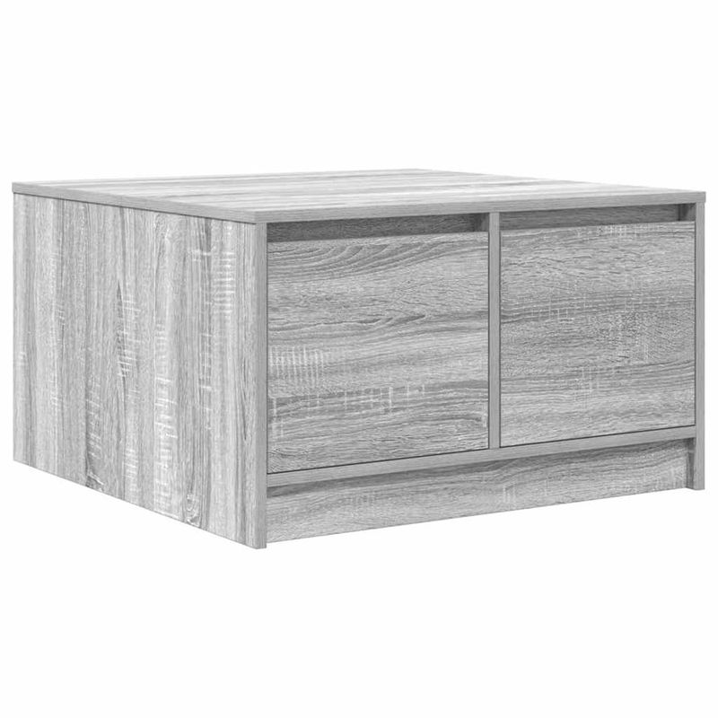 Casa si Gradina - Mobilier - Mese si birouri - Masute de cafea - Masuta de cafea cu sertare Gri Sonoma 70,5x70x40 cm - Infinity.ro