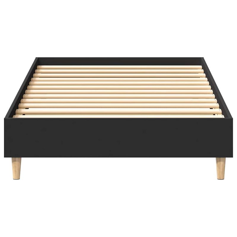 Casa si Gradina - Mobilier - Paturi si accesorii - Paturi - Cadru de pat fara saltea, negru, 100x200 cm, lemn prelucrat - Infinity.ro