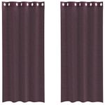 Casa si Gradina - Textile si covoare - Perdele si draperii - Perdele - Perdele Voile cu Oeli 2 buc Violet 140x245 cm - Infinity.ro