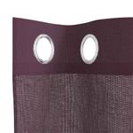 Casa si Gradina - Textile si covoare - Perdele si draperii - Perdele - Perdele Voile cu Oeli 2 buc Violet 140x245 cm - Infinity.ro