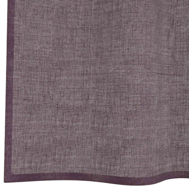 Casa si Gradina - Textile si covoare - Perdele si draperii - Perdele - Perdele Voile cu Oeli 2 buc Violet 140x245 cm - Infinity.ro
