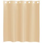 Casa si Gradina - Textile si covoare - Perdele si draperii - Perdele - Perdele Voile cu Oelii 2 buc nisip, mărime 140x140 cm - Infinity.ro