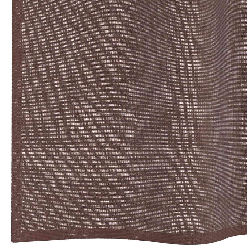 Casa si Gradina - Textile si covoare - Perdele si draperii - Perdele - Perdele Voile cu Oelii 2 buc Maro 140x260 cm - Infinity.ro