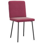 Casa si Gradina - Mobilier - Scaune si fotolii - Scaune - Scaune de bucatarie, 2 buc., rosu vin, catifea - Infinity.ro