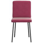 Casa si Gradina - Mobilier - Scaune si fotolii - Scaune - Scaune de bucatarie, 2 buc., rosu vin, catifea - Infinity.ro