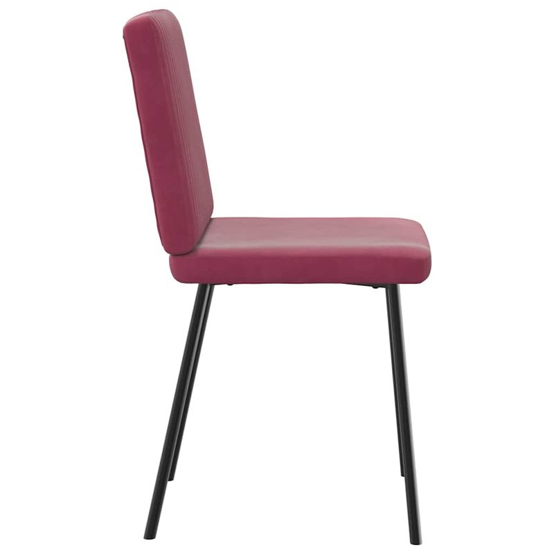 Casa si Gradina - Mobilier - Scaune si fotolii - Scaune - Scaune de bucatarie, 2 buc., rosu vin, catifea - Infinity.ro