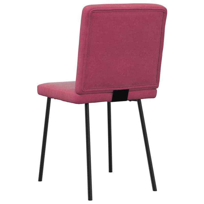 Casa si Gradina - Mobilier - Scaune si fotolii - Scaune - Scaune de bucatarie, 2 buc., rosu vin, catifea - Infinity.ro