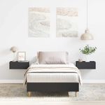 Casa si Gradina - Mobilier - Paturi si accesorii - Paturi - Cadru de pat fara saltea, negru, 90x200 cm, lemn prelucrat - Infinity.ro