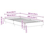 Casa si Gradina - Mobilier - Paturi si accesorii - Paturi - Cadru de pat fara saltea, negru, 90x200 cm, lemn prelucrat - Infinity.ro