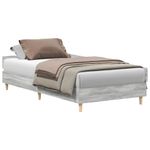 Casa si Gradina - Mobilier - Paturi si accesorii - Paturi - Cadru de pat fara saltea Gri Sonoma 90x190 cm Lemn prelucrat - Infinity.ro