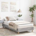 Casa si Gradina - Mobilier - Paturi si accesorii - Paturi - Cadru de pat fara saltea Gri Sonoma 90x190 cm Lemn prelucrat - Infinity.ro