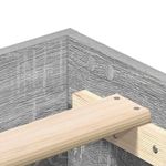 Casa si Gradina - Mobilier - Paturi si accesorii - Paturi - Cadru de pat fara saltea Gri Sonoma 90x190 cm Lemn prelucrat - Infinity.ro