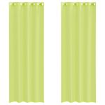 Casa si Gradina - Textile si covoare - Perdele si draperii - Perdele - Perdele Voile cu Oelii 2 buc Verde mar 140x260 cm - Infinity.ro
