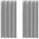Casa si Gradina - Textile si covoare - Perdele si draperii - Perdele - Perdele Voile cu Oelii 2 buc Gri deschis 140x245 cm - Infinity.ro