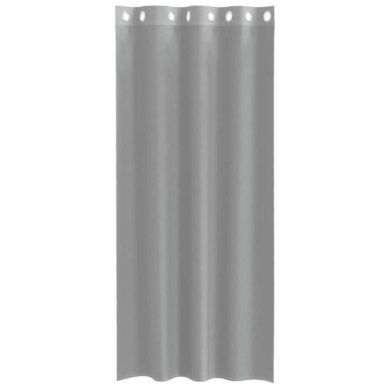 Casa si Gradina - Textile si covoare - Perdele si draperii - Perdele - Perdele Voile cu Oelii 2 buc Gri deschis 140x245 cm - Infinity.ro