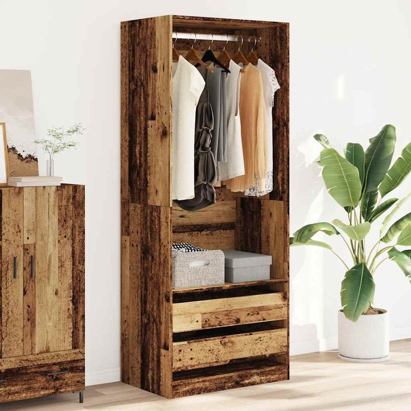 Casa si Gradina - Mobilier - Dulapuri si sifoniere - Sifoniere - Sifonier, lemn vechi, 80x50x200 cm, lemn prelucrat, cantitate 2 sertare - Infinity.ro